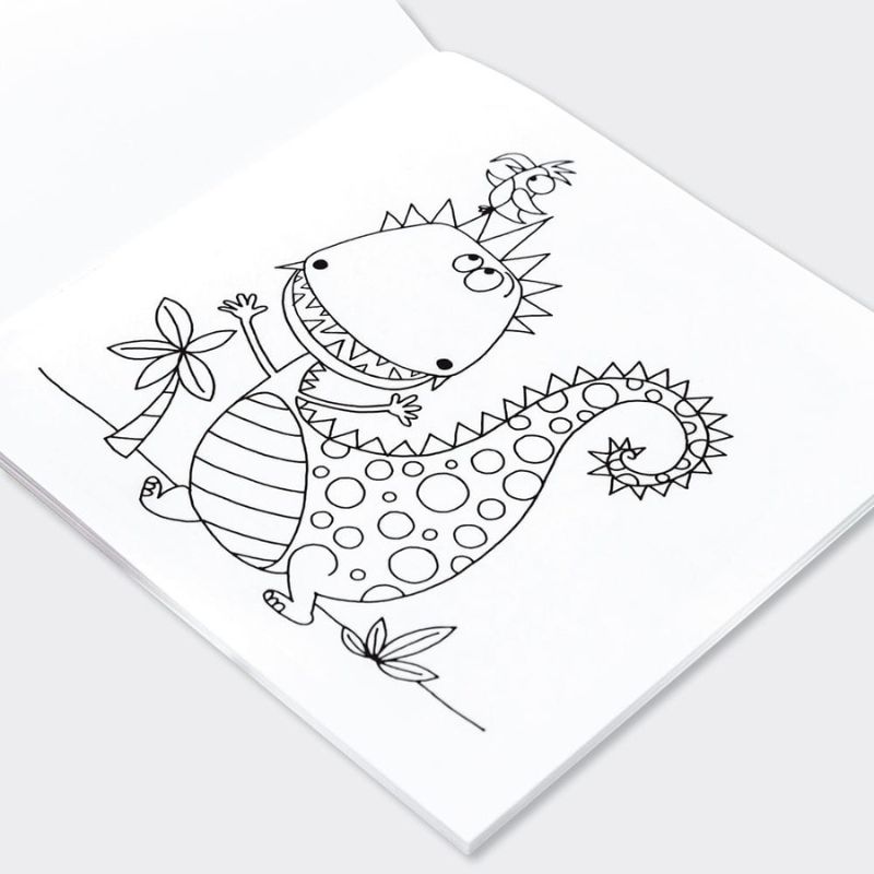 Rachel Ellen Designs Dinosaur Colouring Book